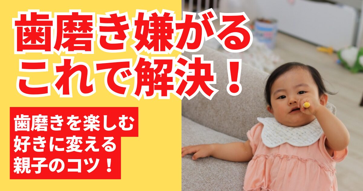 歯磨き嫌がるこれで解決！